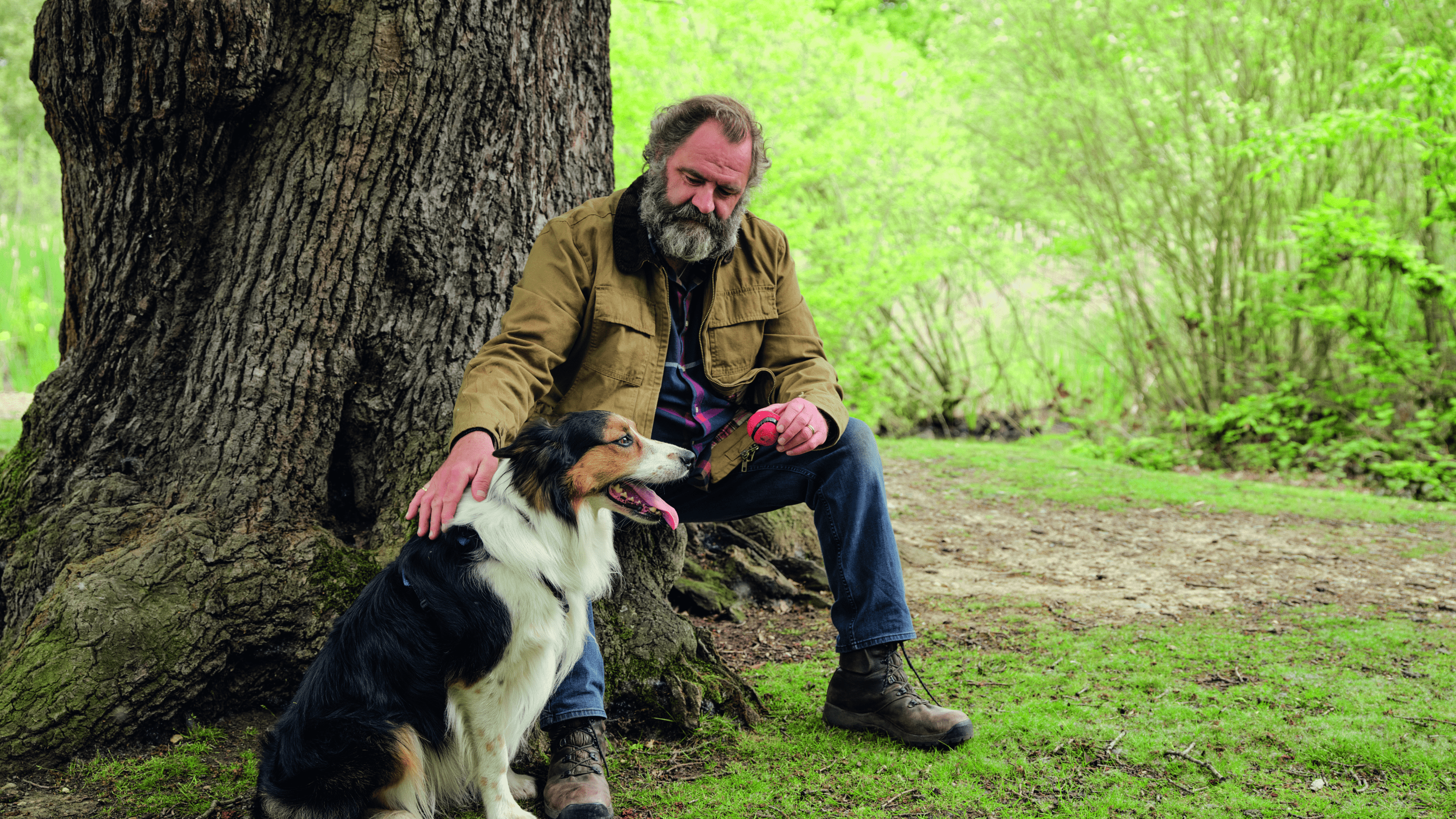 man with dog